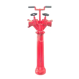 Russian Fire Hydrant with Double Exit Ground mounted Firefighting Equipment Accessory