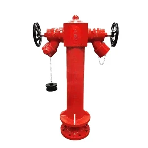 SHENGFENG Outdoor Fire Hydrant 20 Bar High Pressure Cast Iron Durable 2 Way Red Epoxy Painted Fire Fighting Hydrant for Factory