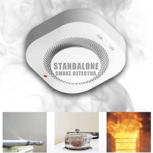 SMK S11 Standalone Independent Smoke Detector Sensor for Home Warehouse Security Smart Smoke Fire Alarm Replaceable
