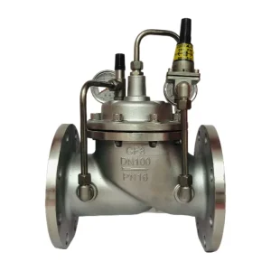 SS304 Stainless Steel 100mm Reducing Valve PN10/PN16 Corrosion-Proof Flange Accessory
