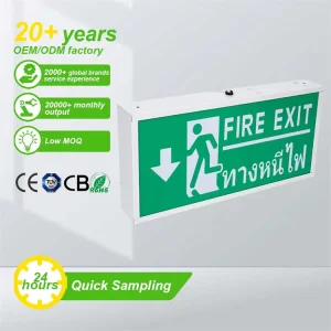 Safety Evacuation Indicator LED Emergency Exit Lighting Sign Light Emergency Exit Light