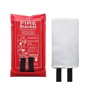 Safety Fire Blanket Fiberglass Emergency Survival 1M X 1M for Welding Kitchen