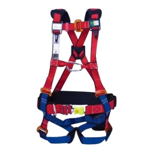 Safety Full Body Kit Polyester Harness for Firefighting and Climbing Size L~XL Blue Yellow Customized Colors