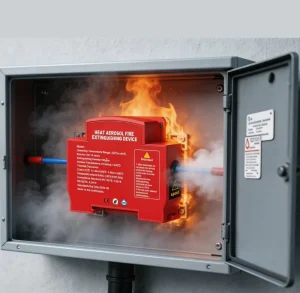 Self Activating 1P Din Rail Fire Extinguisher for Electrical Cabinet Switchgear