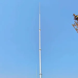 Self Supporting Hot Dip Galvanized Carbon Structural Steel Lightning Rod in 10m-25m Lengths for Lightning Protection & Earthing