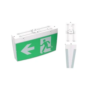Self-contained Safety Lighting Block Indicator Fire Safety Green Exit Sign Plate LED Emergency Signal Light Sign