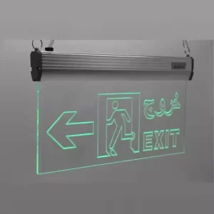 Shingel Best Sale Wall Mounted Fire Evacuation LED Emergency Exit Sign Green IP30 2 Years Warranty Running Man Fire Door