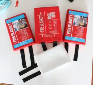 Silicone Coated 100% Fiberglass Fire Blanket Water Proof Fire Blanket