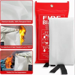 Silicone Coated Fire Blanket Custom Size Fiberglass for Office Home ODM OEM Fire Retardant Fire Fighting