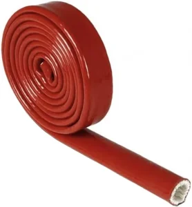 Silicone Rubber Coated Fire Sleeving Flame Retardant Fiberglass Braided Protection Insulation Materials Elements High Fire