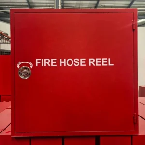 Single Door Steel Fire Box Customizable Fire Hose Reel Cabinet Firefighting Equipment Accessory