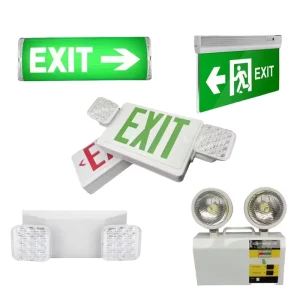 Single-Sided LED Evacuation Safety Sign Fire Emergency Exit Light Plastic Material Exit Sign Light Indoor