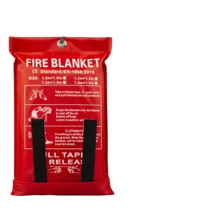 Skin Friendly 1m X 1m White Fiberglass Fire Safety Blanket with No Grommet Holes for Home Garage Emergency Protection