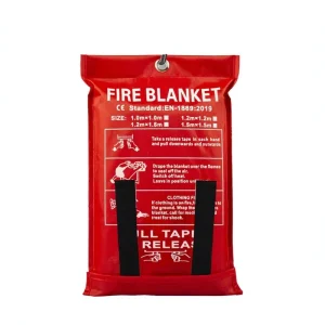 Skin Friendly White Fiberglass Fire Safety Blanket for Home Garage Emergency Protection Heat Resistant 1x1M No Holes