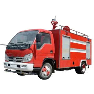 Small Fire Truck Emergency Extinguishing Train With Sprinkler Function Water Cannon With Long Lifting Range