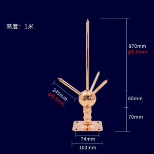 Small Medium Large lightning Arrester Grounding Rod lightning Arrester