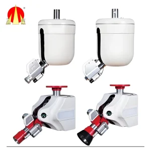 Smart Auto-Tracking Fire Water Monitor 60m Range AI Flame Detection CCC Certified for Oil Firefighting Equipment Accessories