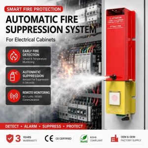 Smart Automatic F I R E Suppression System for Electrical Cabinets Wireless Fire Detection & Aerosol Fire Suppression Device