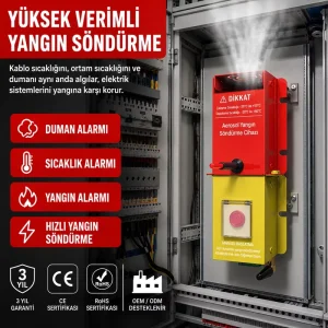 Smart Automatic Wireless Electrical Cabinet Fire Protection System with Remote Monitoring 4G LoRa RS485