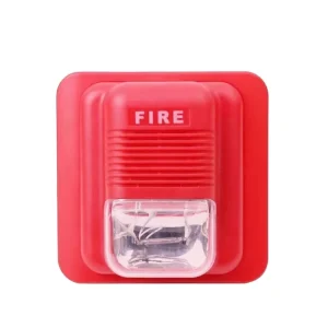 Smart Home Security 12V 24V Emergency Fire Alarm Sounder System Electric Wire Flashing LED Strobe Light Siren