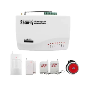 Smart Home Security Fire Alarm System WiFi/GSM Burglar Alarm 4 Wired+6 Wireless Zones ABS Material Adjustable Volume 1-10m