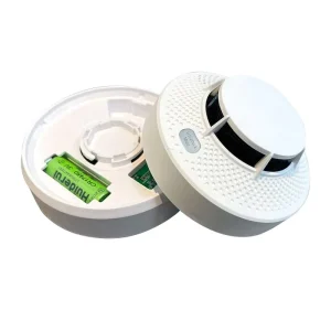 Smart Wireless Photoelectric Smoke Detector with 80 dB Alarm for Standard Single Station Fire Alarm System