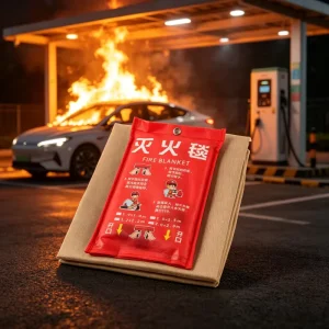 Soft Foldable Active Fire Blanket Microencapsulated Design for Data Center Facility Fire Emergency