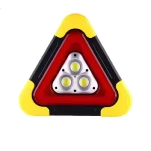 Solar Emergency Triangular Roadside Warning Light Safety Emergency Breakdown Alarm Lamp Portable Flashing Light on Hand