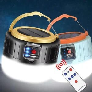 Solar Led Camping Lantern USB Rechargeable Bulb for Outdoor Tent Lamp Portable Lanterns Emergency Light