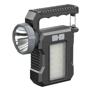 Solar Light IP65 Ultra-bright Rechargeable LED Flashlight Portable Multifunctional Emergency Camping Light USB Charging