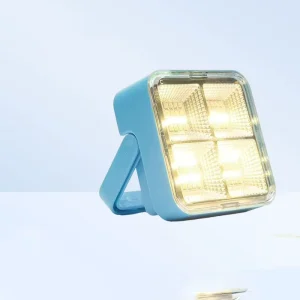 Solar and USB Rechargeable LED Camping Light with Magnetic Base High Brightness Portable Outdoor Emergency Light