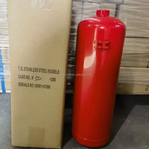 Stainless Steel Cylinder 7.2L Diam 150mm CE for Foam or Powder Fire Extinguisher