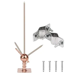 Stainless Steel ESE Lightning Rods Pre Discharge Air Arrester for High rise Building Protection
