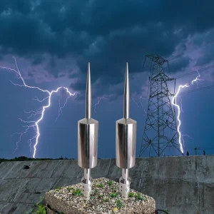 Stainless Steel Early Streamer Emission Lightning Rod for High rise Building Lightning Protection