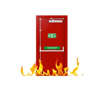 Stairwell Access Fire Safety Escape Door with Fire Certificate 3 Hours Fire Protection Time Steel Door