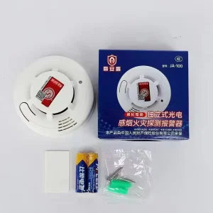 Standalone Photoelectric Smoke Detector with Extended Life Battery