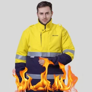 Streetwear Firefighting Workwear Work Clothes Anti Flame Uniforms Firefighter Jacket