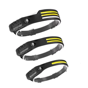 Super Bright COB LED Rechargeable Emergency Headlamp with Waterproof Motion Sensor