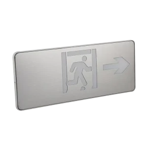 Super Thin Stainless Steel Fire Emergency Exit Sign Light General Indicator Indicating Evacuation Floor