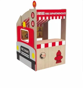 Supermarket Doctor Fire Station Indoor Playground Kids’ Pretend Play House with Kitchen Role Play Features