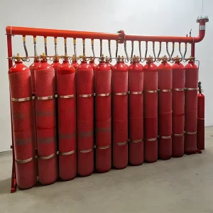 Supplier 40L to 120L Customizable Internal Storage Pressure FM200 Fire Extinguisher Big Gas with Fire Alarm System
