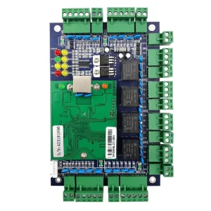 TCP IP Wiegand 26 34 Standard Network 4 Door Control Panel for RFID Access Control System Extend Fire Alarm Control