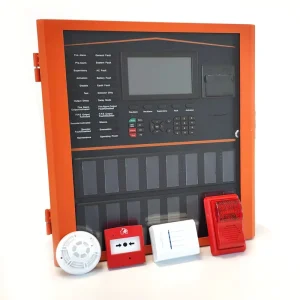 TX7008 Intelligent Addressable Fire Alarm Control Panel LCD Display Durable PCB EN54 Certified for Hotels Commercial