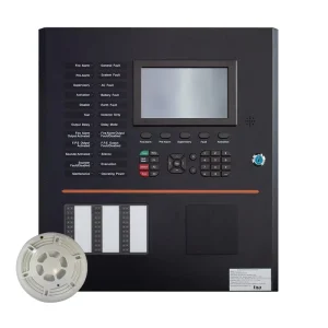 TX7008 Intelligent Fire Alarm Control Panel LPCB EN54 2 4 Addressable 4 8 Loops LCD Display DC24V with Max 2032 Devices