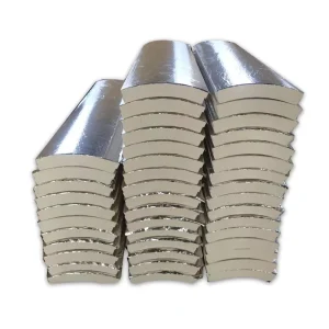 Thermal Insulation Phenolic Pipe Cold Insulation Flame Retardant Petroleum Pipeline Insulation Pipe Embossed Aluminum Foil Pipe