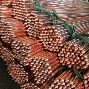 Thick Copper Coating Copper Bonded Steel Grounding Rod