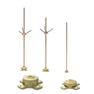Thunder Protector Copper Lightning Conductor Arrester Lightning Rod for Building