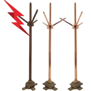 Thunder Protector Copper Lightning Conductor Arrester Lightning Rod for Building