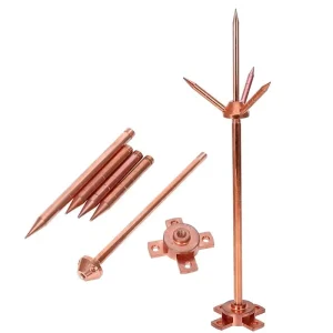 Tip of Lightning Rod Lightning Protection High Voltage Grounding Copper clad Steel Model WLH26005