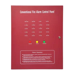 Traditional XHA XHA1008 8 Zone Conventional Fire Alarm Control Panel AC90~270V Single Battery Power Supply CE Certified LED